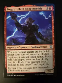 Toggo, Goblin Weaponsmith NM Commander Legends MTG FREE SHIPPING - Image 1