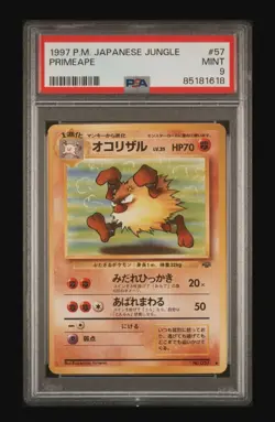 1997 Pokemon P.M. Japanese Jungle Primeape #57 PSA 9 Mint ?? - Image 1