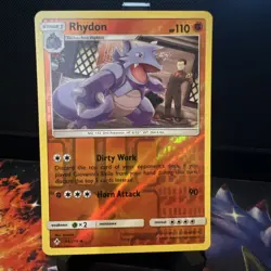 Pokemon TCG Rhydon 94/214 SM - Unbroken Bonds Uncommon Reverse Holo - Image 1