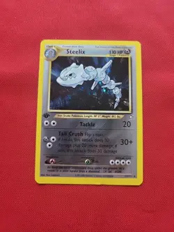 Pokemon: Steelix 1st Edition #15/111 Neo Genesis Holo Rare 2000 Vintage - NM - Image 1
