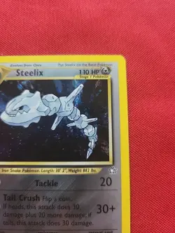 Pokemon: Steelix 1st Edition #15/111 Neo Genesis Holo Rare 2000 Vintage - NM - Image 5