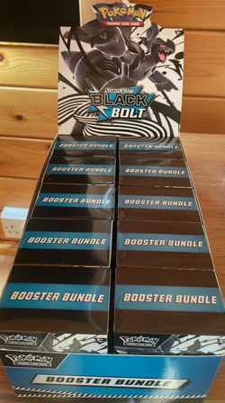Pokemon TCG Black Bolt Booster Bundle x10 - Unsealed Display Case - Image 1