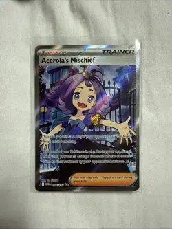 Pokemon TCG Acerola's Mischief 165/132 Mega Evolution NM - Image 1