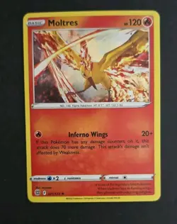 Pokemon TCG - Moltres Sword & Shield: Brilliant Stars 021/172 Holo Rare NM/M - Image 1