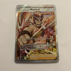 Pokemon TCG Single Strike Style Mustard Full Art TG28/TG30, Brilliant Stars (NM) - Image 1