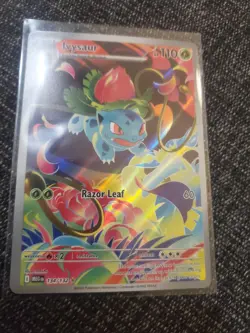 2025 Pokemon Mega Evolution Ivysaur Illus Rare 134/132 Free Shipping OFF CENTER - Image 1
