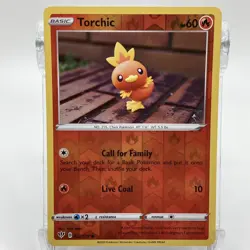 Torchic Reverse Holographic Common 022/189 Pokemon TCG Darkness Ablaze NM/M - Image 1