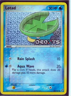 VINTAGE POKEMON 2005 LOTAD 63/107 Ex DEOXYS - REVERSE HOLO -STAMPED - NM - Image 1
