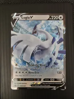 Pokemon TCG Lugia V SWSH301 Black Star Promo Holo Ultra Rare NM - Image 1