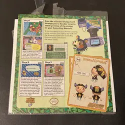 Nintendo Power GameCube ANIMAL CROSSING e-Reader NES LINK Promo PR Design Card - Image 1