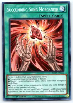 Succumbing-Song Morganite ROTA-EN065 SUPER RARE 1st Ed YuGiOh NM - Image 1