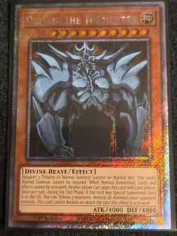 Obelisk The Tormentor Platinum Secret Rare RA04-EN116 Yugioh - Image 1