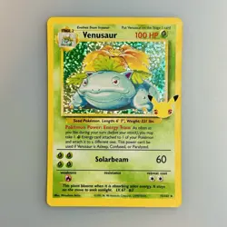 Venusaur 15/102 Celebrations 25th Anniversary Holo Foil Pokemon Card NM/ Mint - Image 1