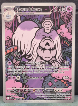 Houndstone Illustration Rare 145/132 Mega Evolution Pokemon TCG Near Mint Card - Image 1
