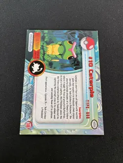 CATERPIE #10 - NON-HOLO - SERIES 1 - TOPPS Pokemon Card - Image 2