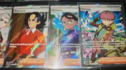 X10 Pokemon Full Art Trainer Cards Mixed Sets Nm/m Inc Hilda 164/086 Paldean Ect - Image 2