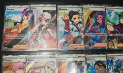 X10 Pokemon Full Art Trainer Cards Mixed Sets Nm/m Inc Hilda 164/086 Paldean Ect - Image 4
