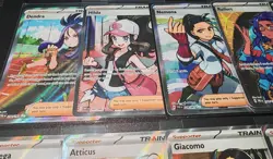 X10 Pokemon Full Art Trainer Cards Mixed Sets Nm/m Inc Hilda 164/086 Paldean Ect - Image 5