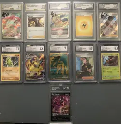 POKEMON: TCG GRADED CARD LOT OF 11 CGC/AGS/TAG 7.5-10 - Image 1