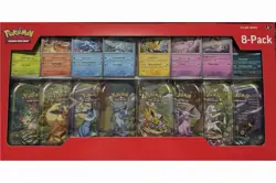 Pokemon TCG Prismatic Evolutions Mini Tins 8-Pack w/ Promo Cards Brand New - Image 2
