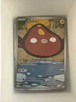 Pokemon Stunfisk Illustration Rare White Flare English Card 118/086 - Image 1