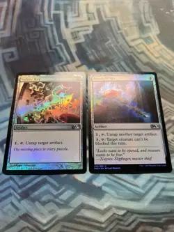 MTG Foil Voltaic Key M11 Core Set & Manifold Key M20 both EX/LP+ - Image 1