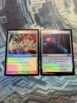 MTG Foil Voltaic Key M11 Core Set & Manifold Key M20 both EX/LP+ - Image 2