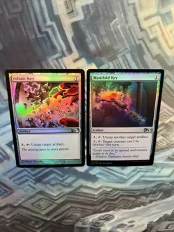 MTG Foil Voltaic Key M11 Core Set & Manifold Key M20 both EX/LP+ - Image 3