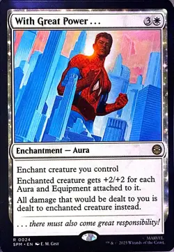 With Great Power . . . Non- Foil R Marvel's Spider-Man 24 NM - Image 1