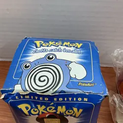 Pokemon POLIWHRIL Gold Plated Trading Card Burger King 1999 SEALED BOX DAMAGE - Image 2