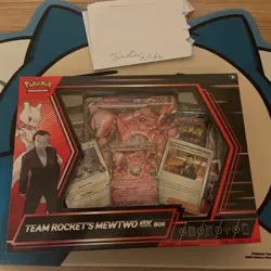 Pokemon TCG Destined Rivals Team Rockets Mewtwo EX Sealed Box Set - Image 1