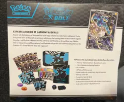 Sealed Pokemon TCG S & V Black Bolt ETB From Poke Center New W/ Thundurus Promo - Image 2
