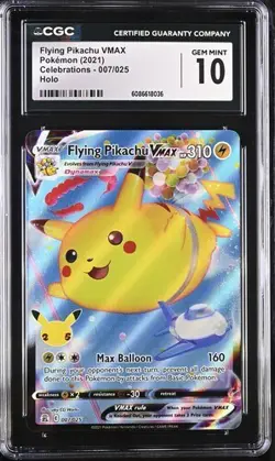 Flying Pikachu VMAX 007/025 | CGC GEM MINT 10 | Pokemon Celebrations - Image 1
