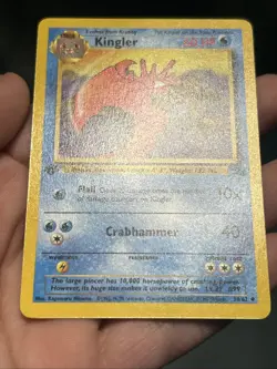 Pokemon TCG Kingler 38/62 Fossil 1999 1st Edition Uncommon- LP - Image 3