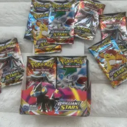 Pokemon TCG: Sword & Shield - Brilliant Stars Booster 5 Packs Total - Image 2