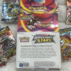 Pokemon TCG: Sword & Shield - Brilliant Stars Booster 5 Packs Total - Image 3