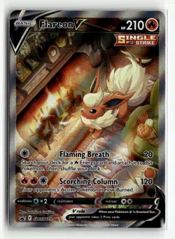 Pokemon - Flareon V Full Art Black Star Promo SWSH179 NM-Mint - Image 1