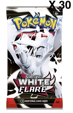 Pokemon TCG White Flare Booster Pack Factory Sealed Lot of 30 New - Image 1