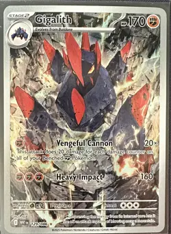 Gigalith 129/086 Illustration Rare Holo SV White Flare Pokemon TCG NM PACK FRESH - Image 1