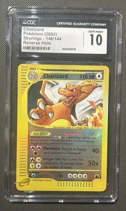 Pokemon 2003 Crystal Charizard Skyridge Reverse Holo CGC 10 Low Pop 🔥🔥🔥 - Image 1