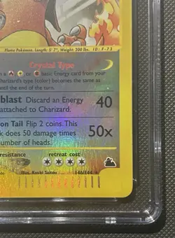 Pokemon 2003 Crystal Charizard Skyridge Reverse Holo CGC 10 Low Pop 🔥🔥🔥 - Image 5