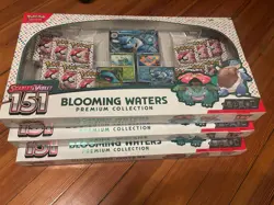 Pokemon Scarlet & Violet 151 Blooming Waters Premium Collection LOT OF 3 - NEW - Image 1