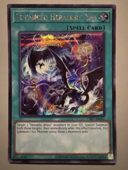 YUGIOH ADVANCED HERALDRY ART ASIA ENGLISH EDITION CR07-AE061 SECRET RARE - Image 1