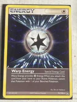 Pokemon TCG Warp Energy Card #91/108 Power Keepers Uncommon Card - Image 1