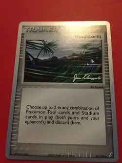 Windstorm 85/100 Pokemon Trainer Card World Championship 2008 Uncommon M - Image 1