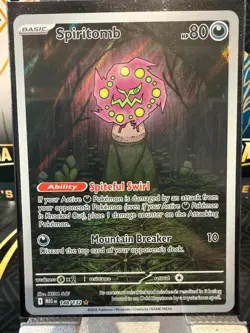 Pokemon TCG Mega Evolution Spiritomb 148/132 Illustration Rare Card English NM/M - Image 1