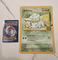 Pokemon TCG Jumbo Card Bulbasaur 44/102 Stamped Oversized Promo LP 1998 - Image 1
