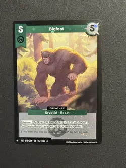 Bigfoot Reverse Holo Rare Metazoo 2025 Base Set MZ1 073/214 Card - Image 1