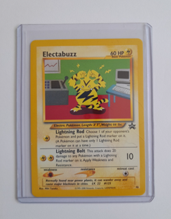 Vintage Pokemon Electabuzz Black Star Promo No 46 Card World Championship 2000 - Image 2