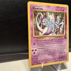 RETIRED Pokemon Card - 1999 Holo Mewtwo #12 - NM - WOTC Black Star Promo - Image 2
